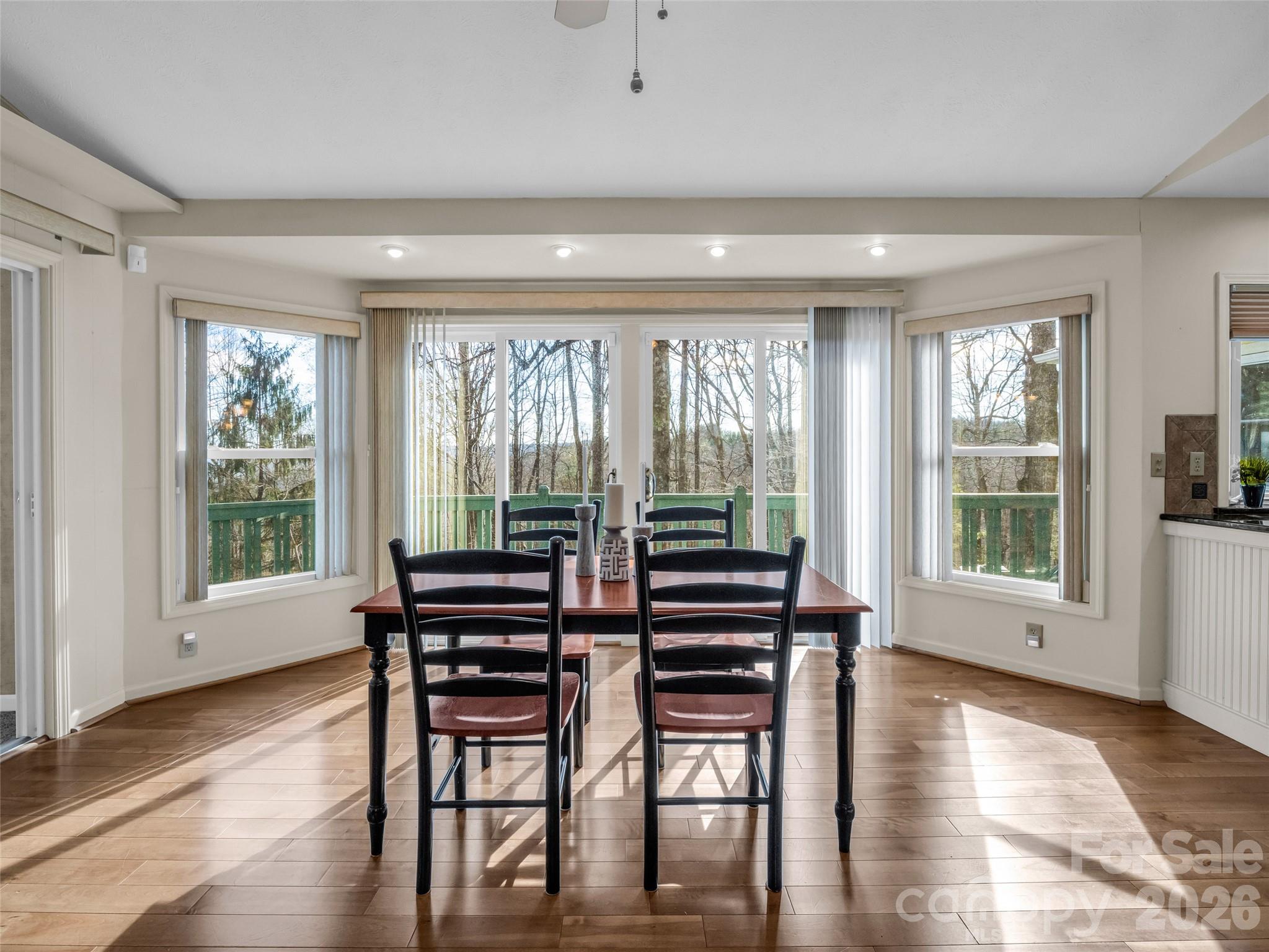 1594 Indian Cave Road Hendersonville, NC 28739 - Photo 13 of 48 a view of a livingroom with furniture window and wooden floor