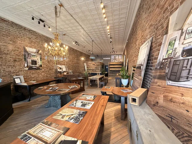 a outdoor space with patio furniture