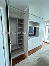 a close view of closet
