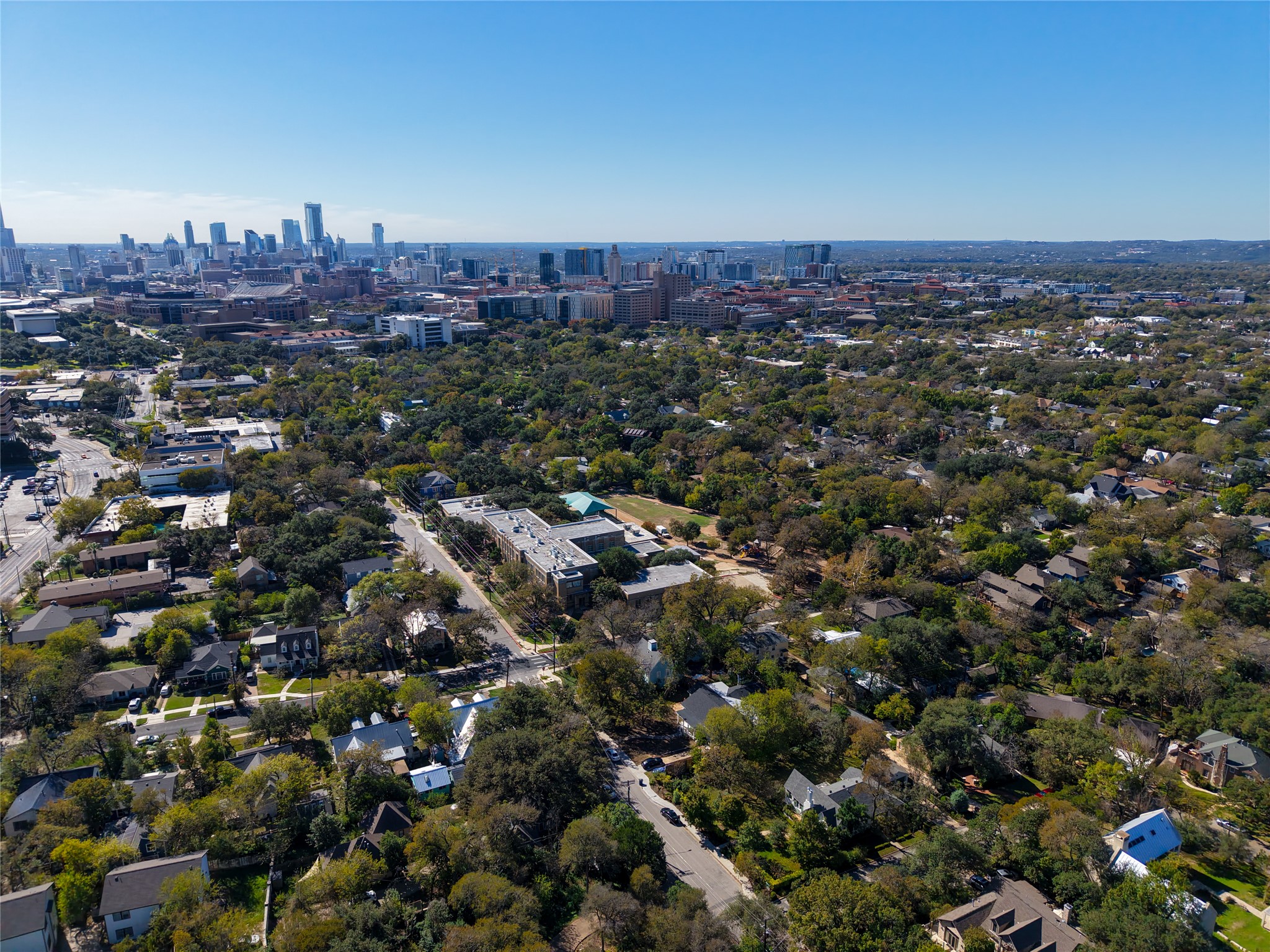 3407 Hampton Road, Unit A AND B Austin, TX 78705 - Photo 11 of 14 an aerial view of multiple house