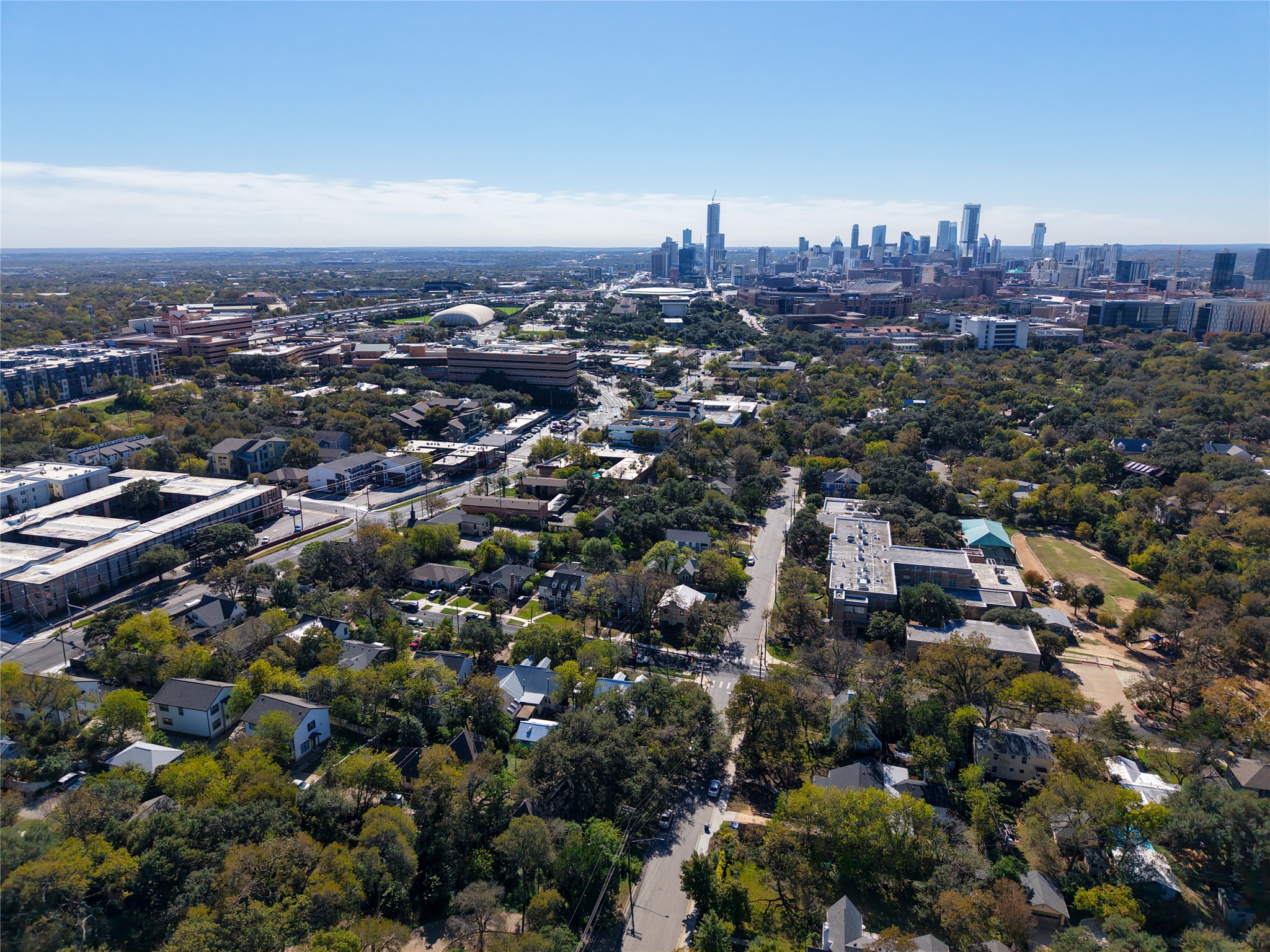 3407 Hampton Road, Unit A AND B Austin, TX 78705 - Photo 10 of 14 an aerial view of multiple house