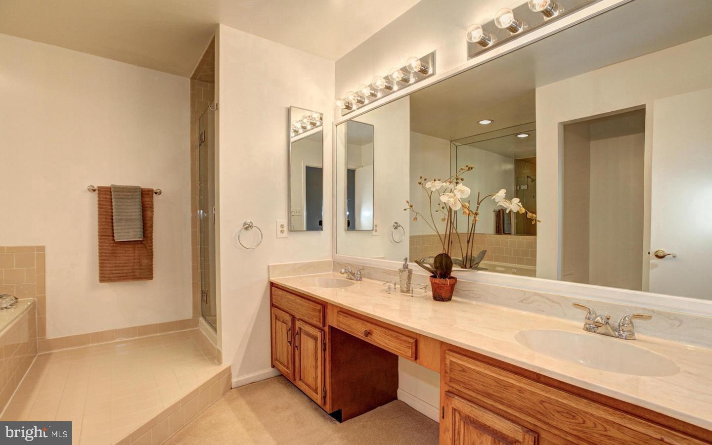 10922 Brewer House Road Rockville, MD 20852 - Photo 14 of 24 Primary Bath with Double Sinks and Vanity
