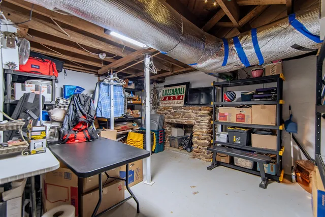 a view of storage and utility room