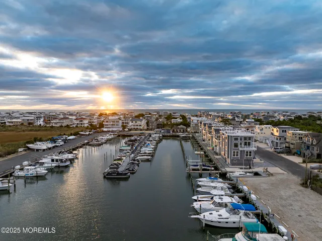 a view of a city with ocean