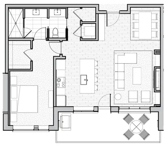 a picture of a bathroom with a window