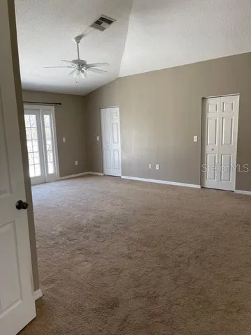 a view of an empty room