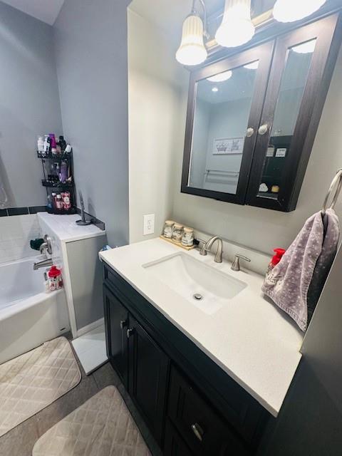 518 Walnut Avenue Scottdale, PA 15683 - Photo 22 of 28 a bathroom with a sink vanity and a mirror