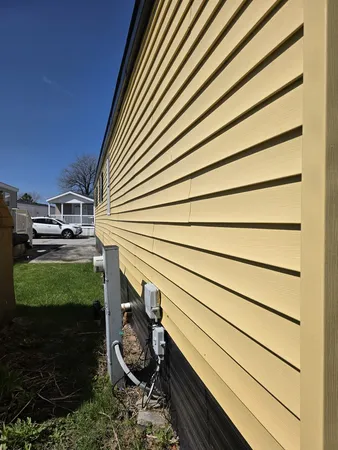 a close up of a house