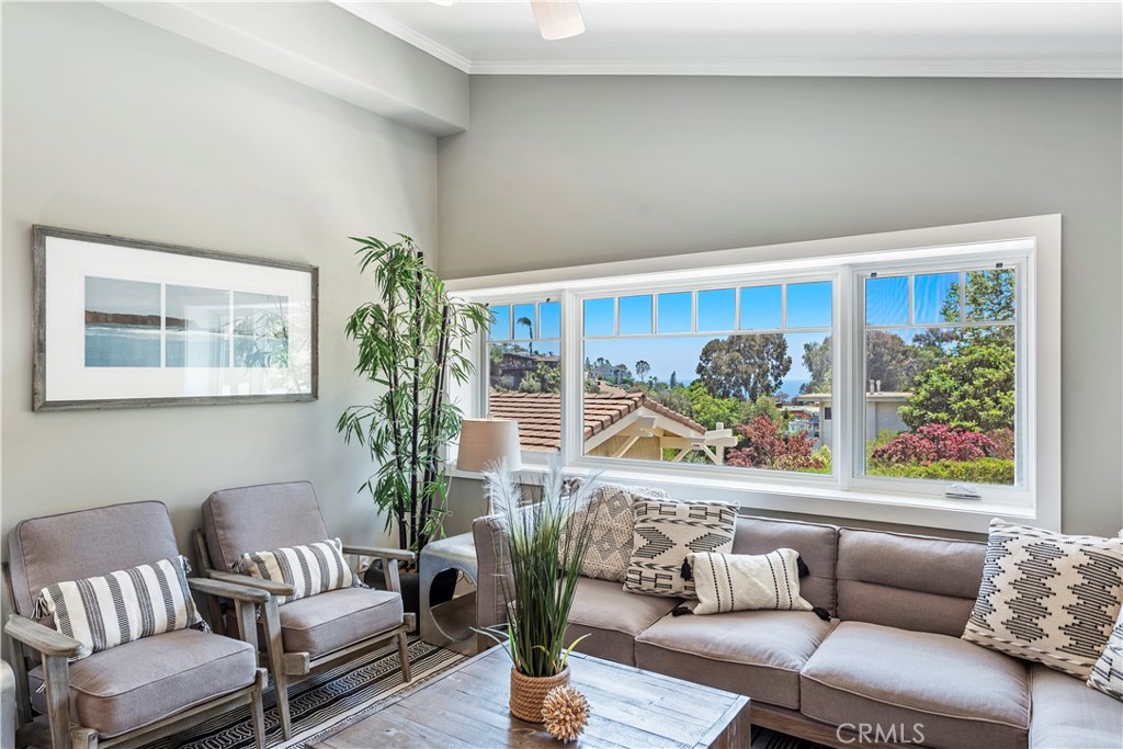 1339 Dunning Drive Laguna Beach, CA 92651 - Photo 37 of 42 a living room with furniture and a large window