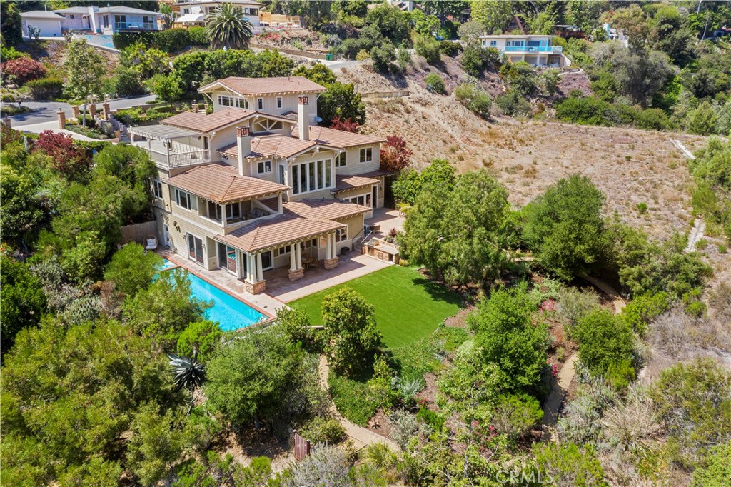 1339 Dunning Drive Laguna Beach, CA 92651 - Photo 5 of 42 an aerial view of a house with a garden