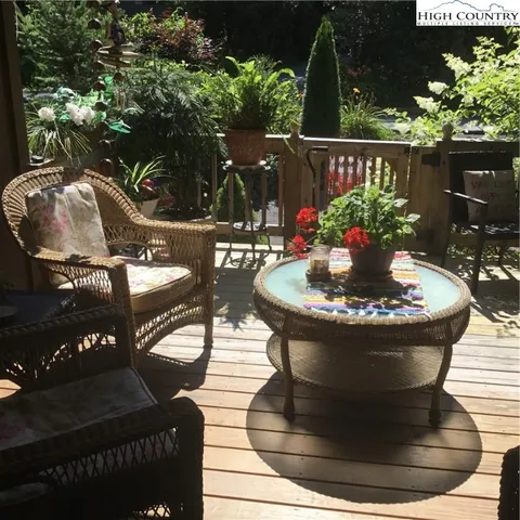 a view of a fountain in the balcony