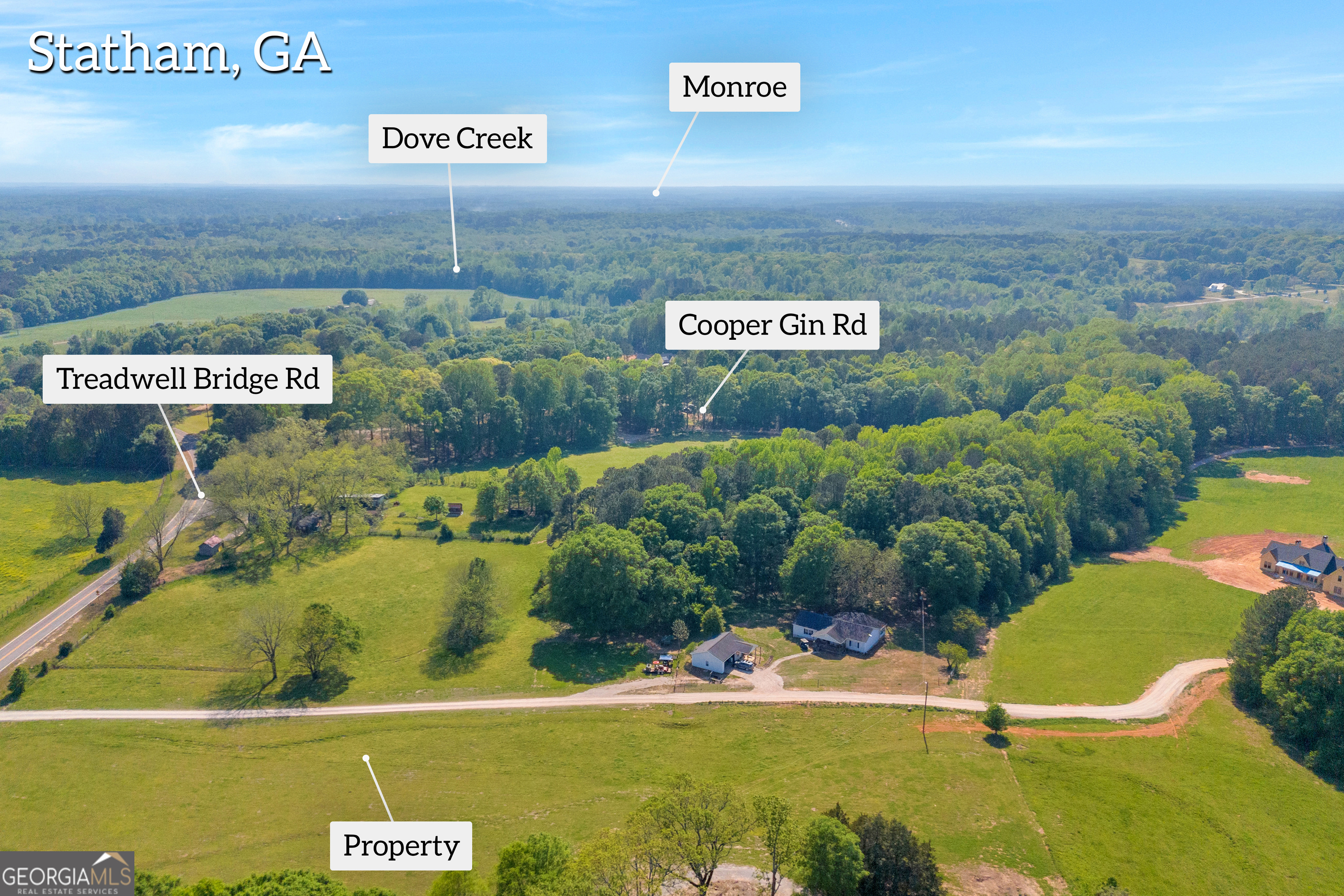0 Treadwell Bridge Road, Unit 1A Statham, GA 30666 - Photo 7 of 9 a view of outdoor space with swimming pool and green space