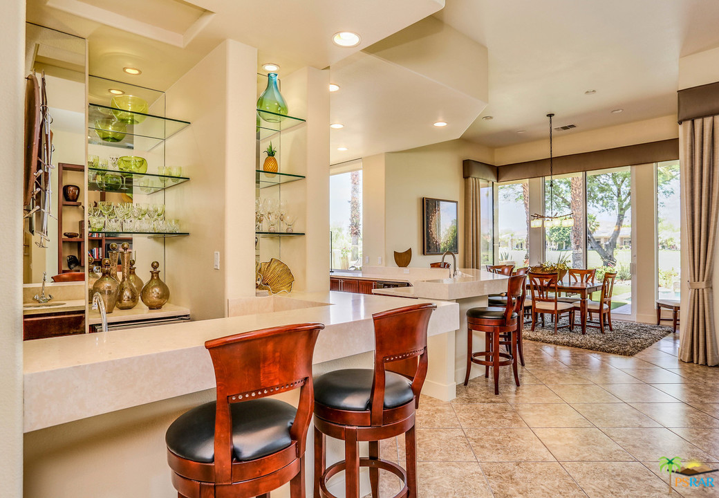 249 Loch Lomond Road Rancho Mirage, CA 92270 - Photo 20 of 48 Wet Bar with Quatrz Counter top