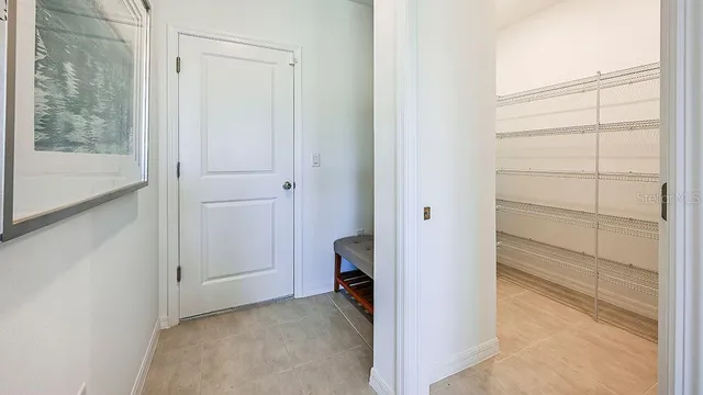 a view of a room with shelf