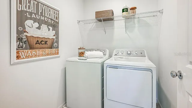 a view of a lake with a big yard