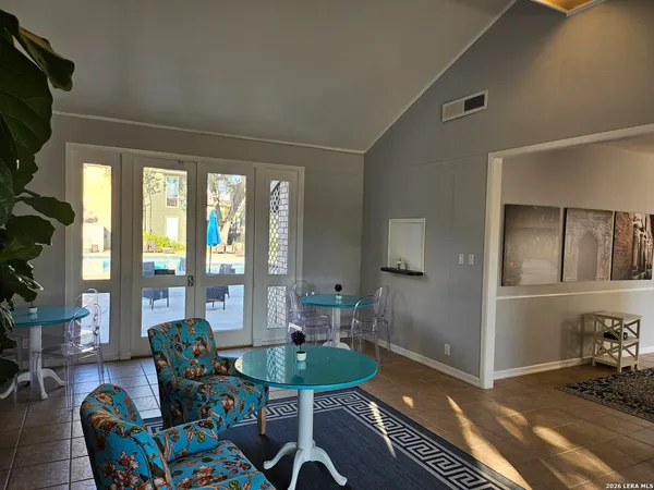 a view of a backyard with a garden