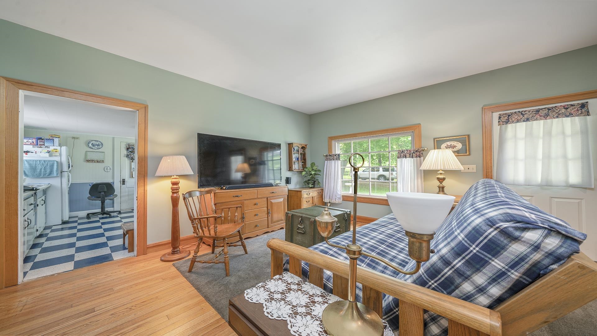 13524 White School Road Roscoe, IL 61073 - Photo 5 of 23 a living room with furniture and wooden floor