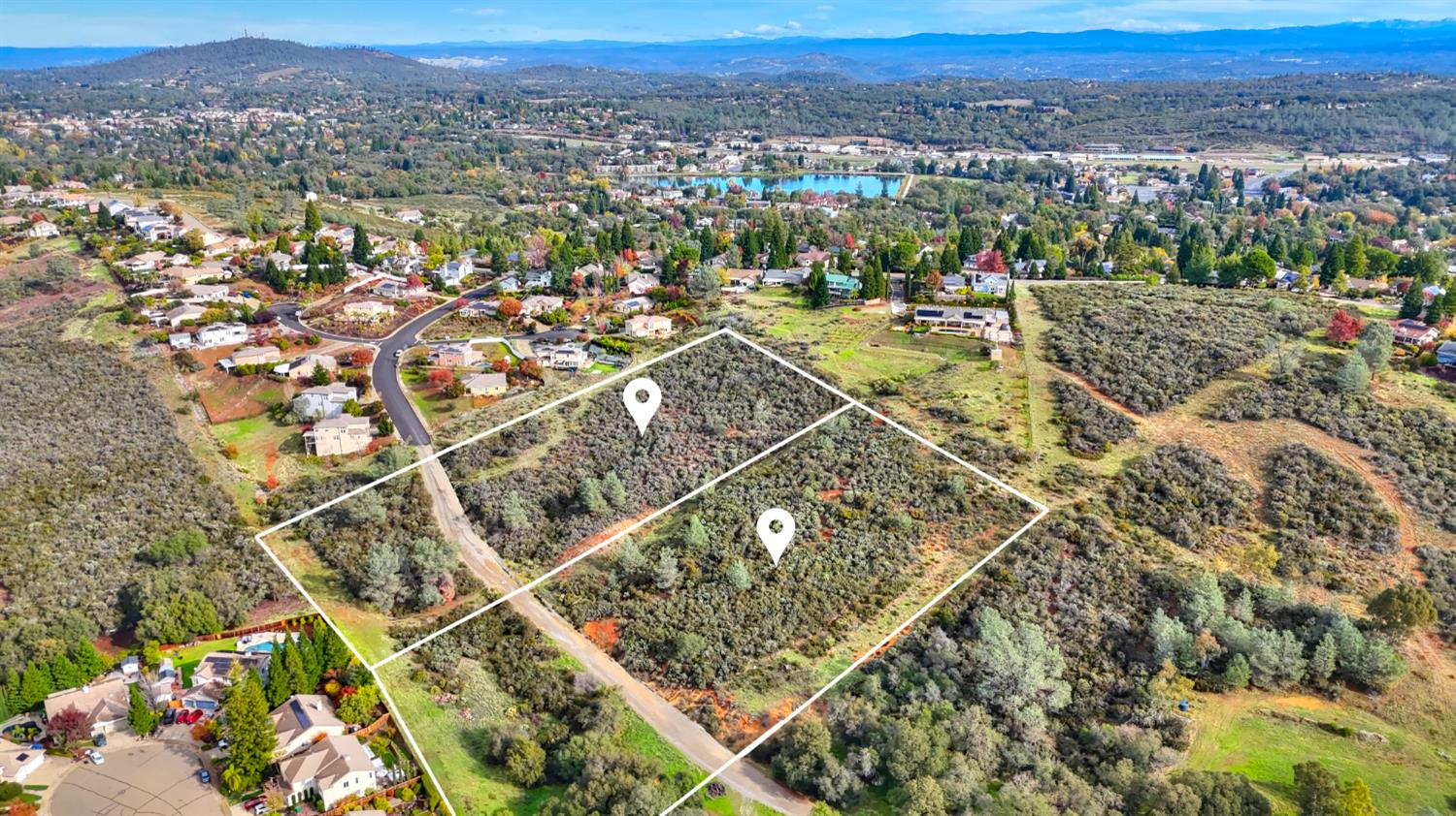 0 Rancho Tierra Court Cameron Park, CA 95682 - Photo 13 of 15 an aerial view of residential houses with outdoor space