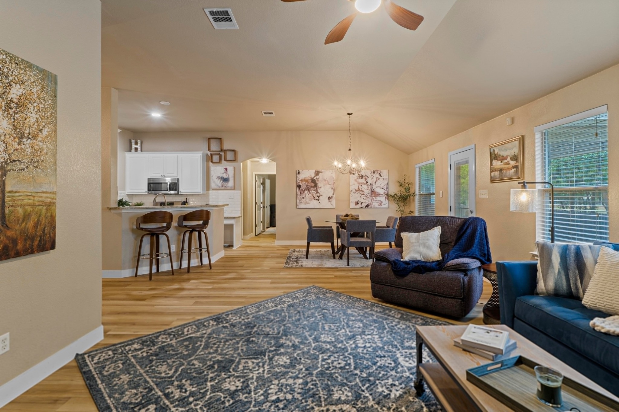 1020 Portchester Castle Path Pflugerville, TX 78660 - Photo 11 of 29 Conveniently open to both the living and dining areas, making entertaining as easy as ever.