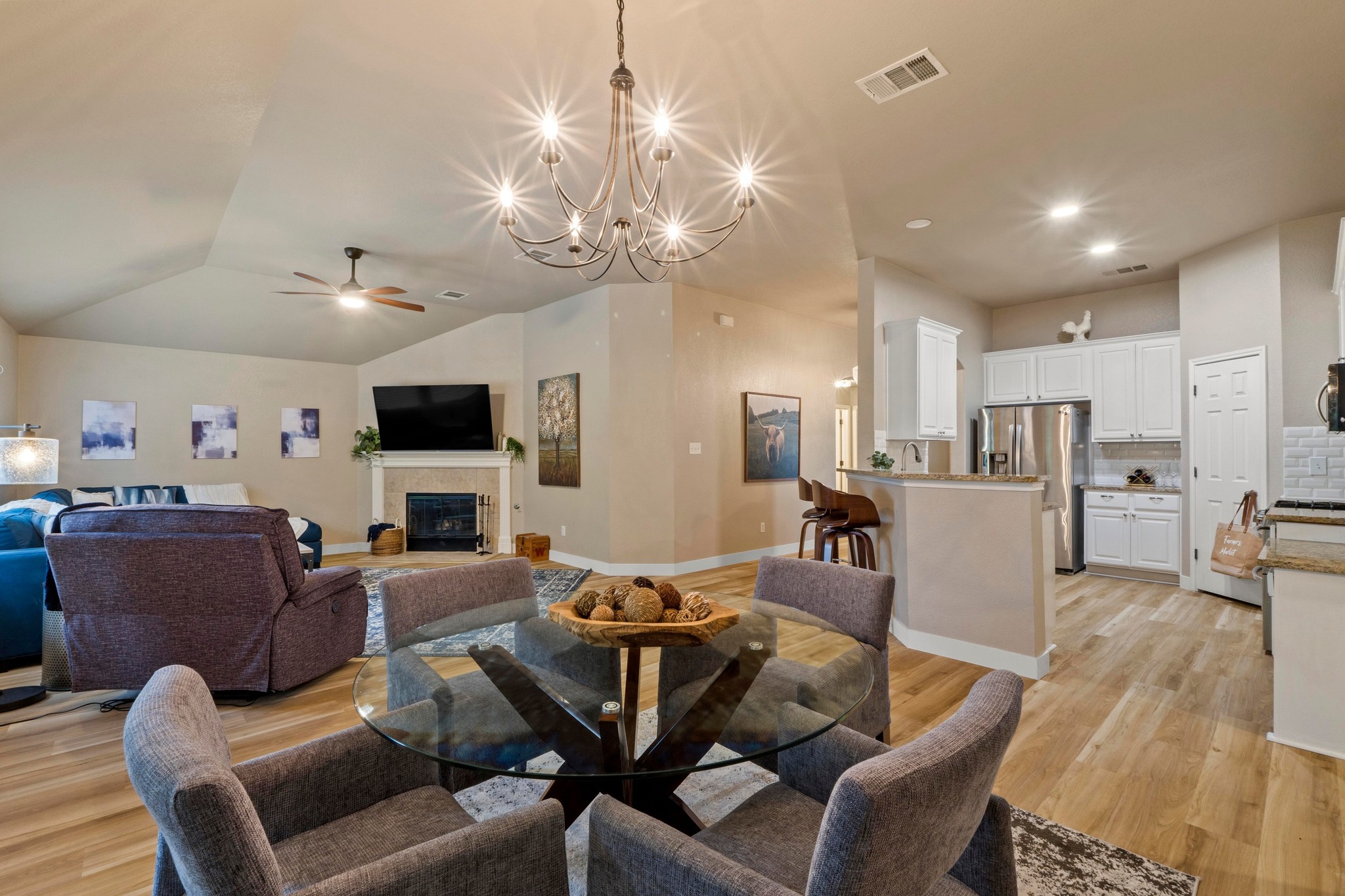 1020 Portchester Castle Path Pflugerville, TX 78660 - Photo 2 of 29 Another angle of the dining area showcasing it's accessibility.