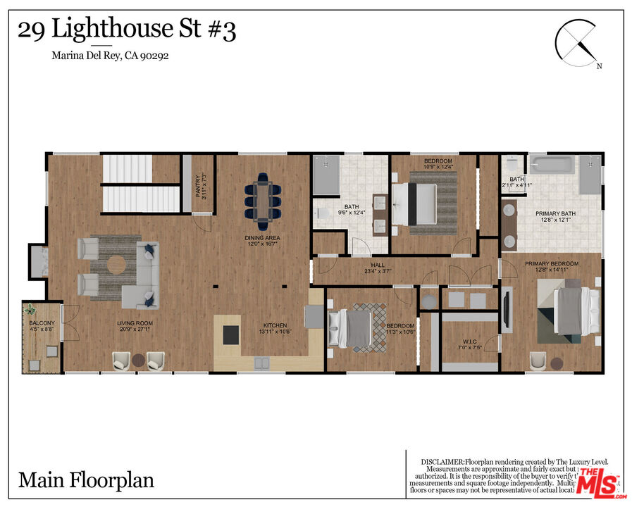 29 Lighthouse Street, Unit 3PH Venice, CA 90292 - Photo 24 of 25 a picture of a floor plan