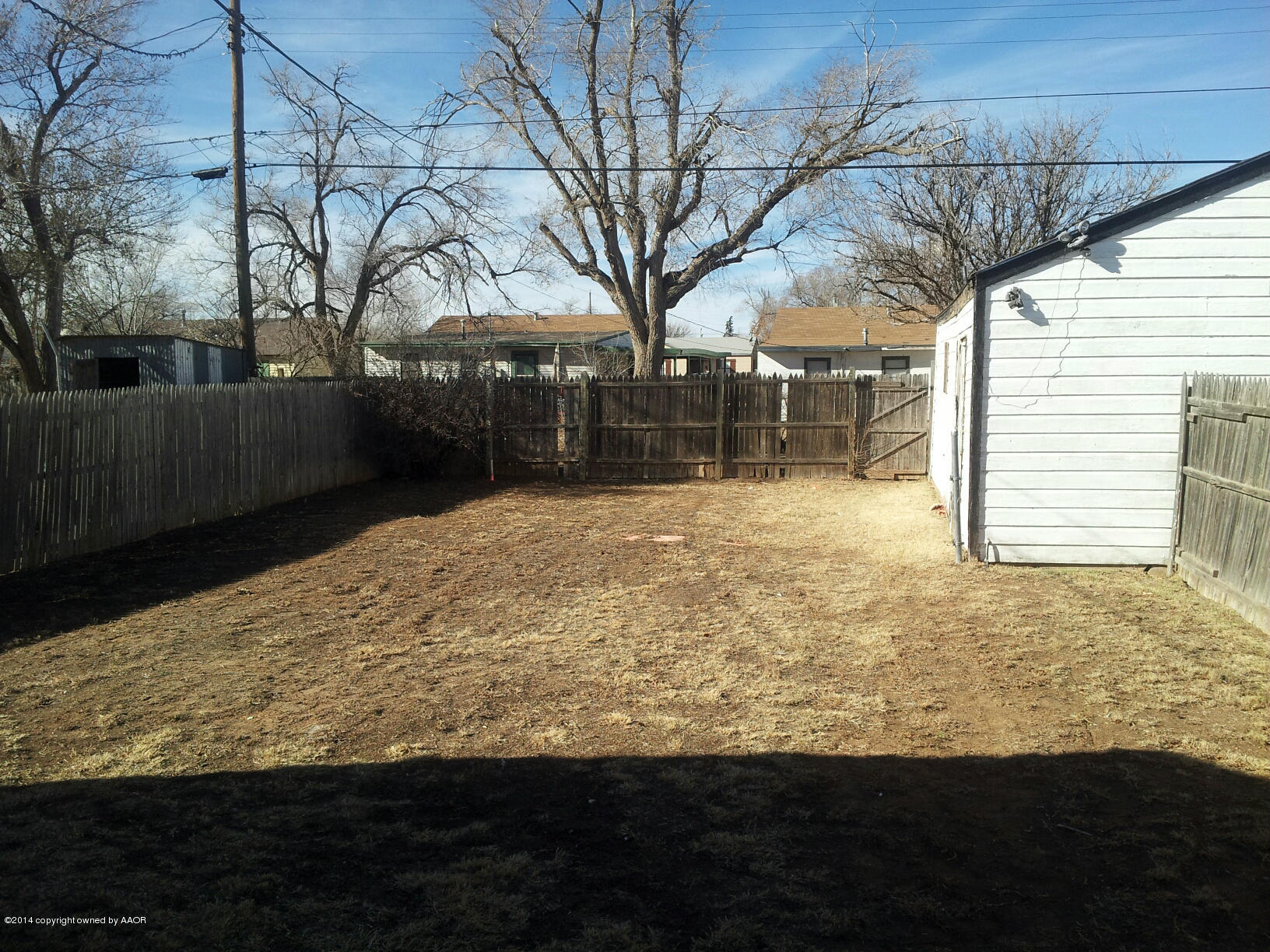 4604 Cline Road Amarillo, TX 79110 - Photo 6 of 7 a view of back yard