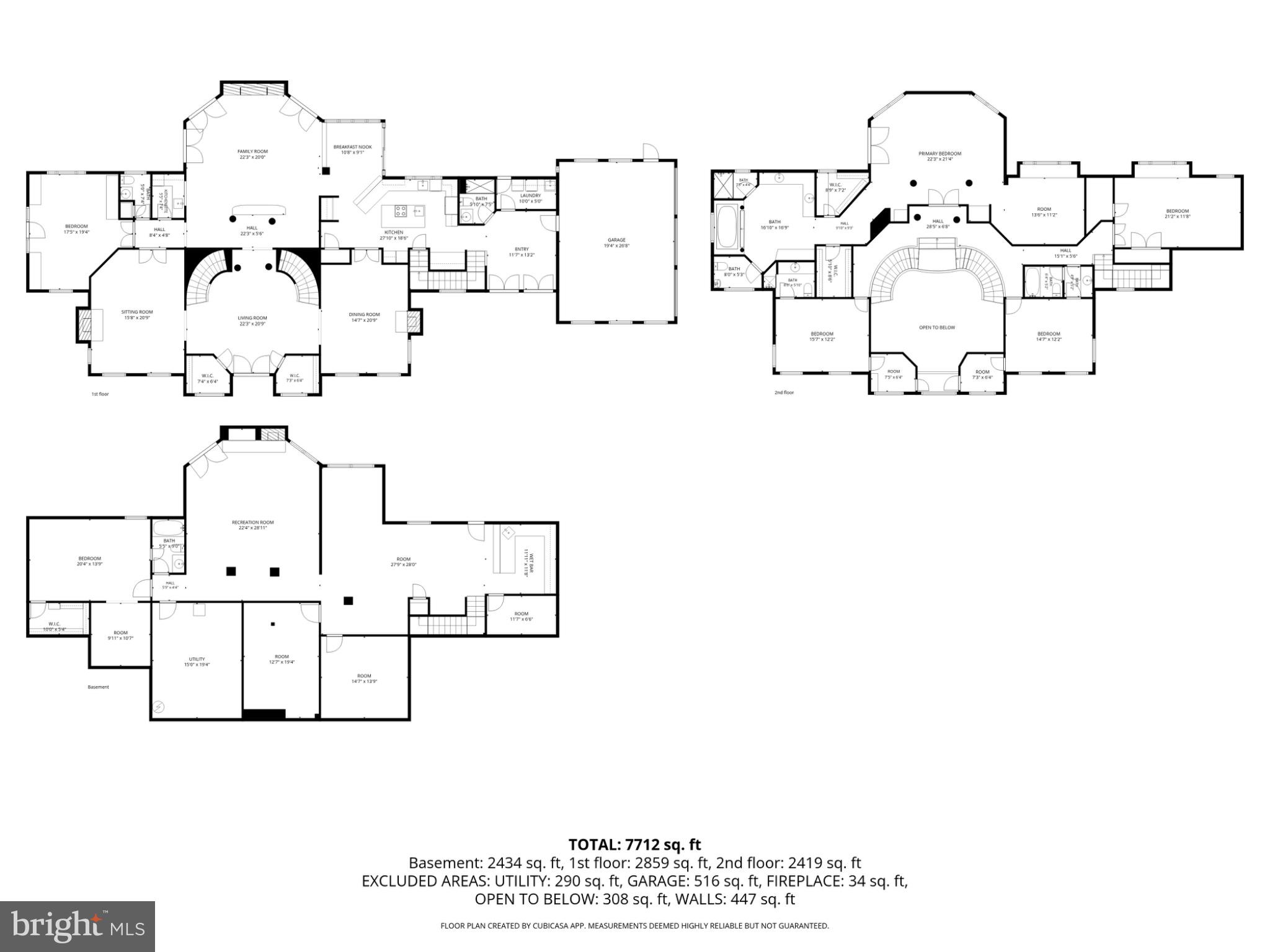 731 Utterback Store Road Great Falls, VA 22066 - Photo 18 of 19 Spacious architectural blueprint layout.