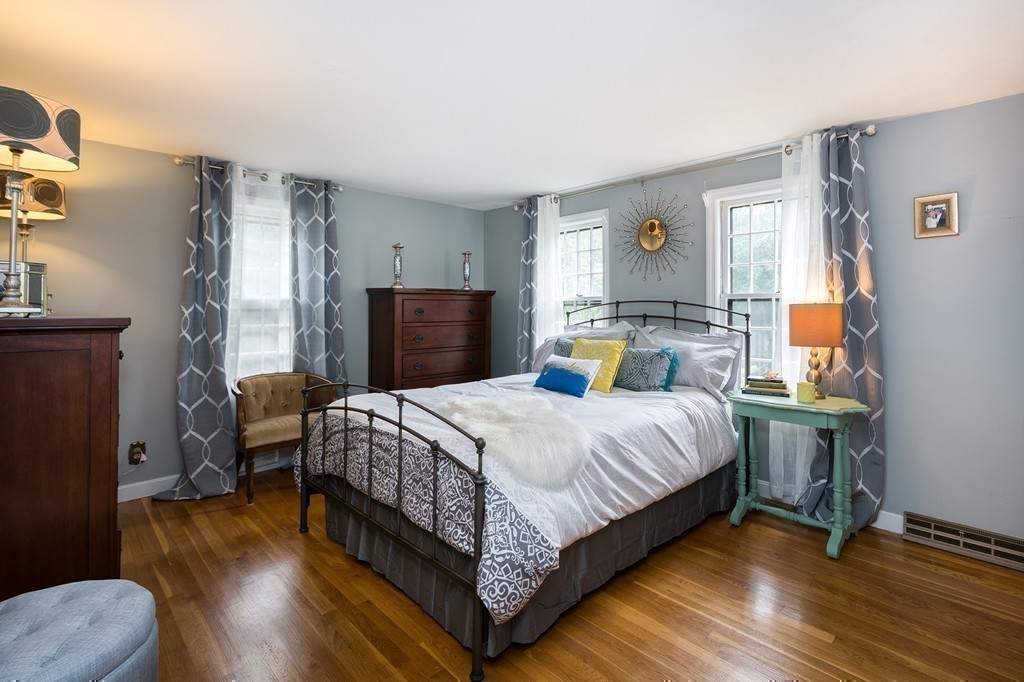 10 Wamsutta Road Scituate, MA 02066 - Photo 23 of 30 a bedroom with a bed and wooden floor