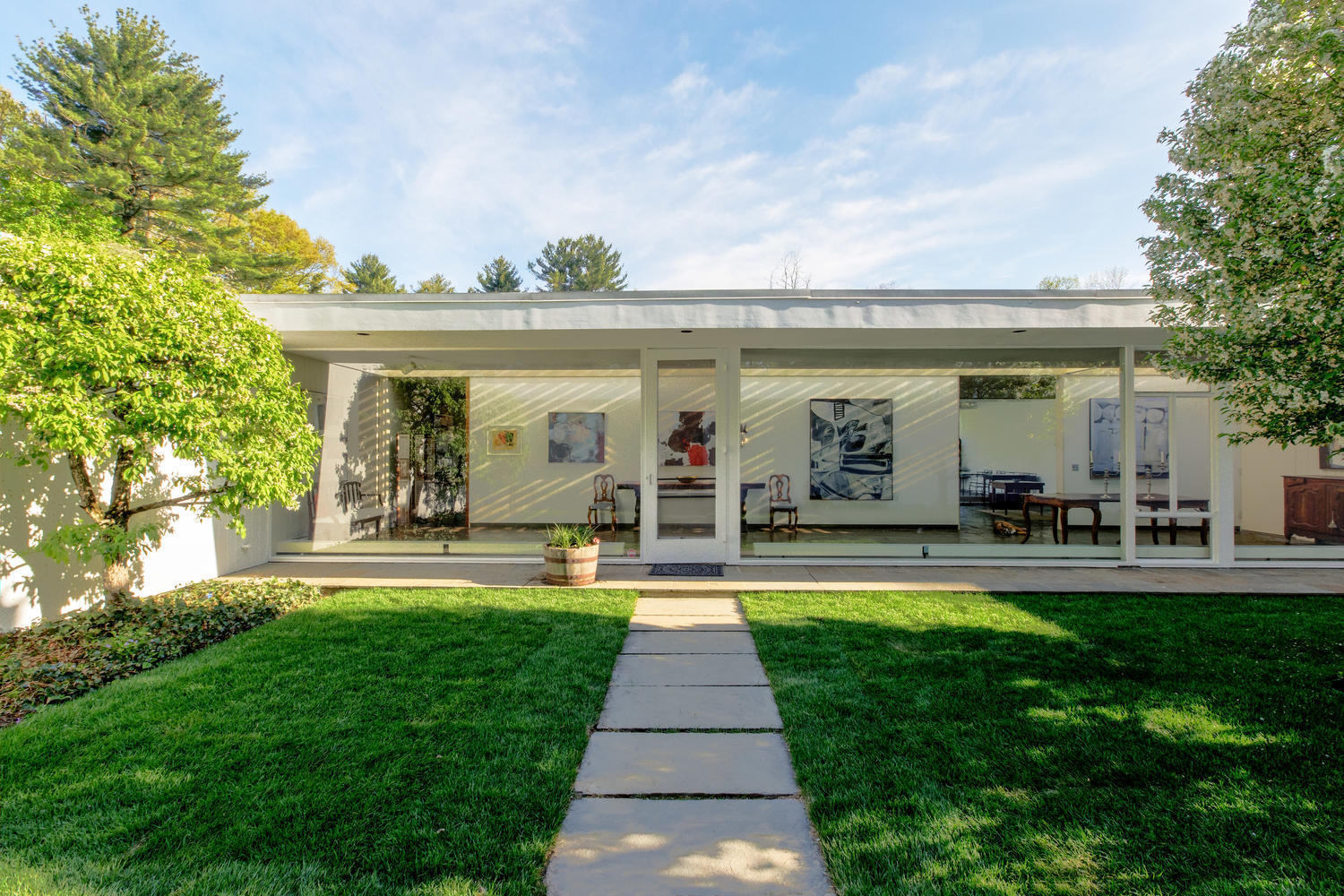 90 Lambert Road New Canaan, CT 06840 - Photo 5 of 28 swimming pool view with a outdoor seating