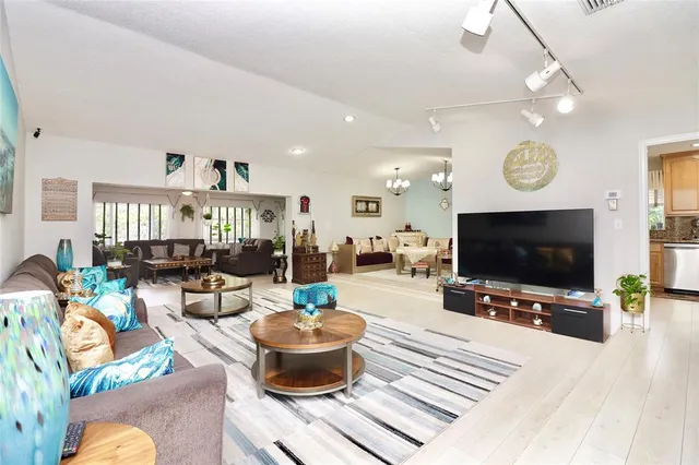 a room with furniture and a window