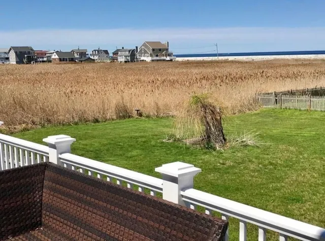 a balcony with an outdoor space