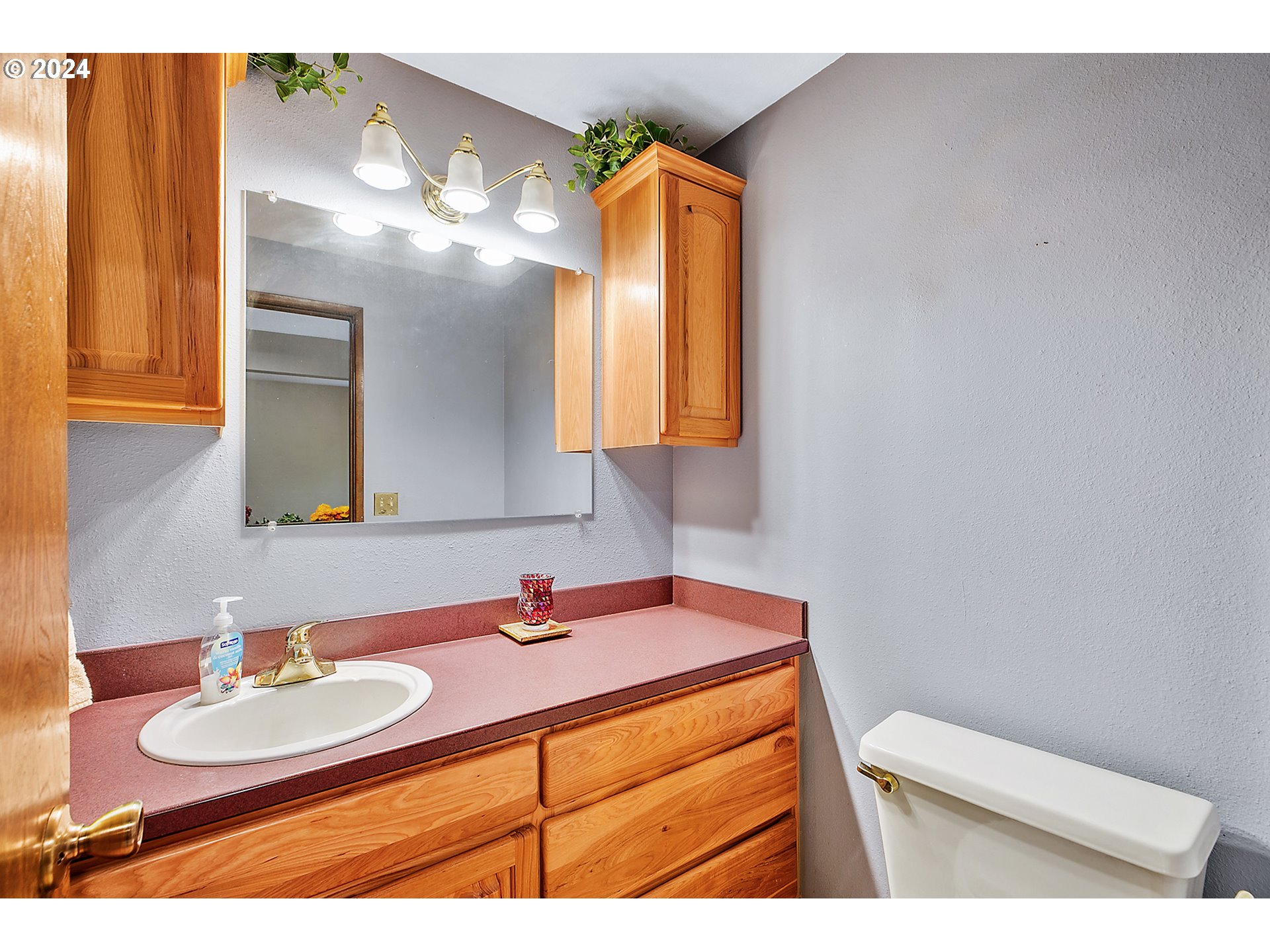 321 Northeast Scott Drive Gresham, OR 97030 - Photo 25 of 48 a bathroom with a sink a mirror and a toilet