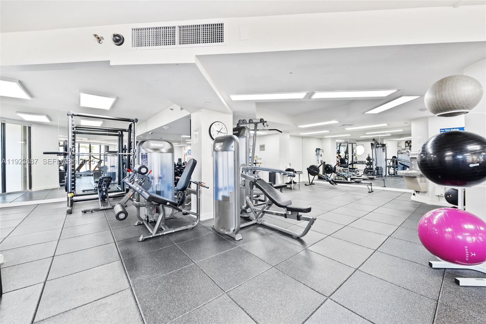 20185 East Country Club Drive, Unit 904 Aventura, FL 33180 - Photo 25 of 29 a view of a room with gym equipment
