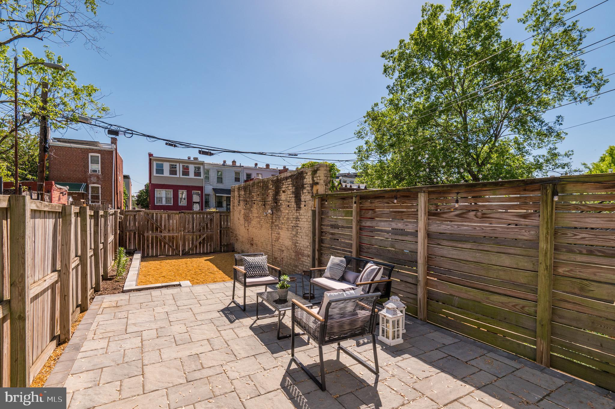 927 4th Street Northeast Washington, DC 20002 - Photo 16 of 18 Rear Patio & Off Street Parking Spot