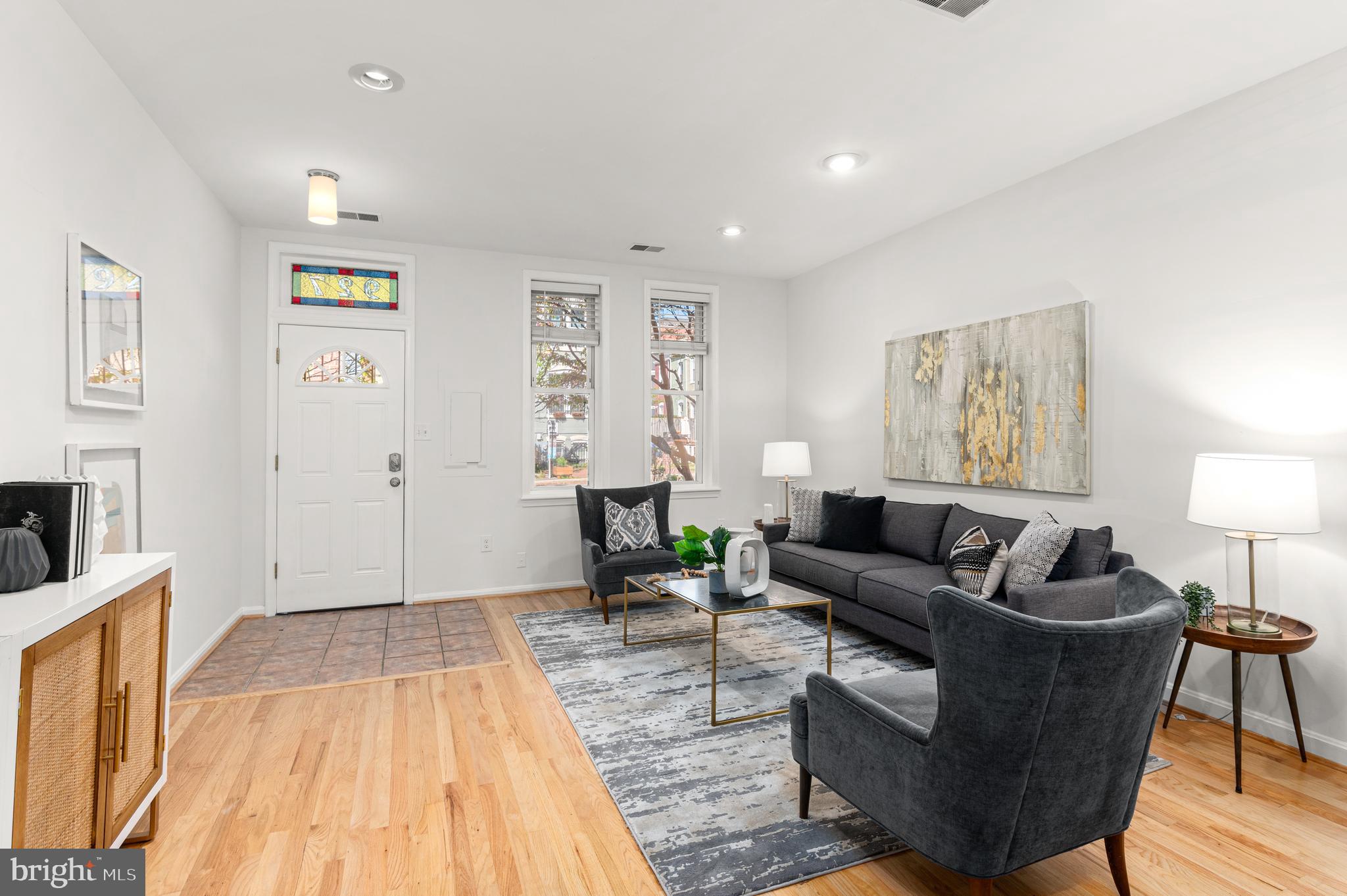 927 4th Street Northeast Washington, DC 20002 - Photo 3 of 18 Sun-Drenched Living Room