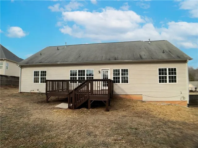 front view of a house with a balcony