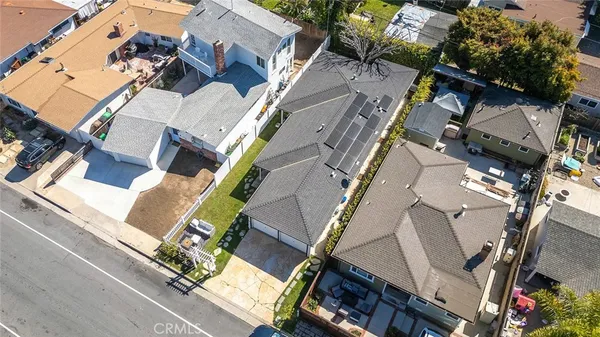 a bird view of house