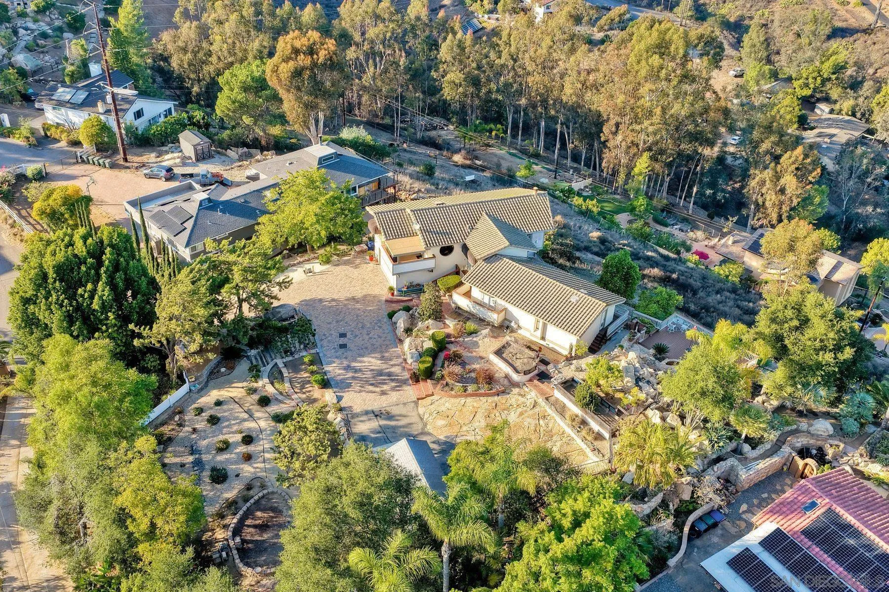 2848 Sunset Hills Escondido, CA 92025 - Photo 64 of 67 an aerial view of residential house with outdoor space