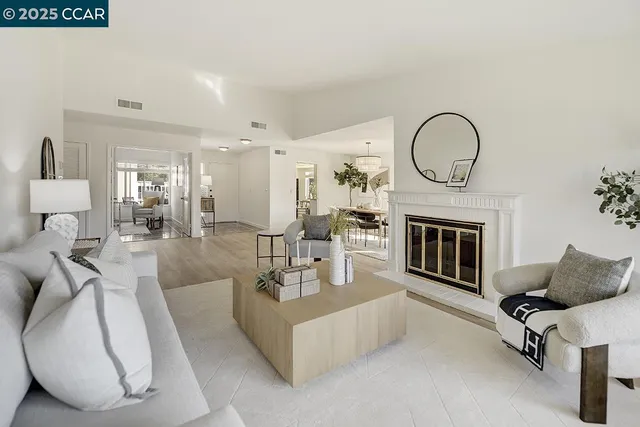 a dining room with wooden floor and breakfast area