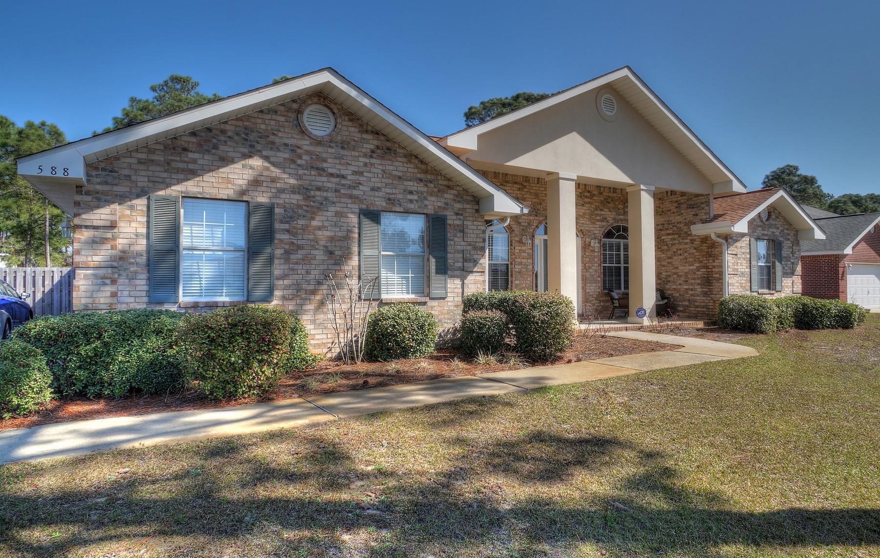 588 East Shipwreck Road Santa Rosa Beach, FL 32459 - Photo 29 of 29 a front view of a house with a yard