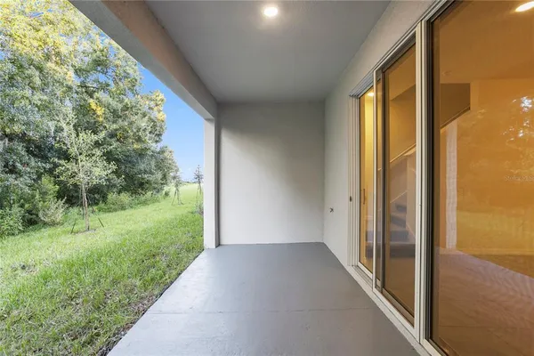 a view of outdoor space with seating