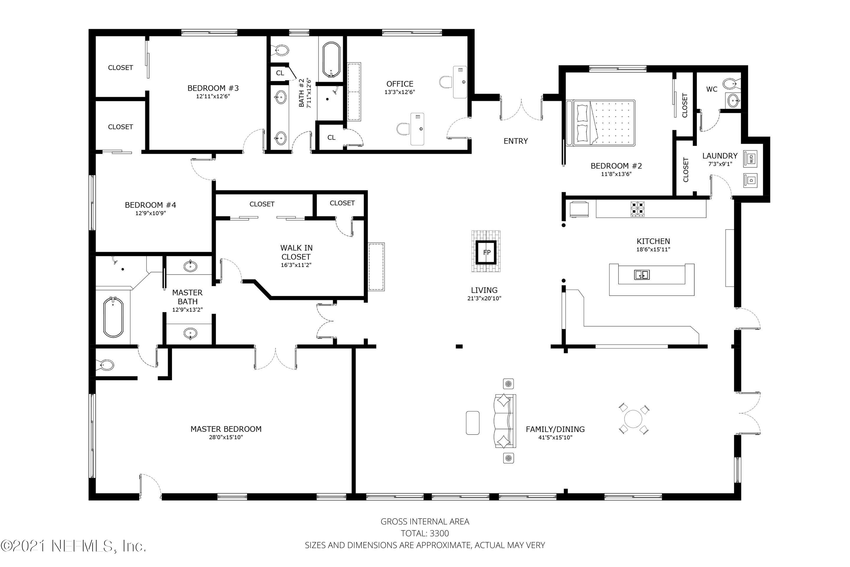 241 Holly Knowe Road Fleming Island, FL 32003 - Photo 28 of 28 Floorplan
