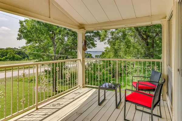 a view of a chairs in balcony