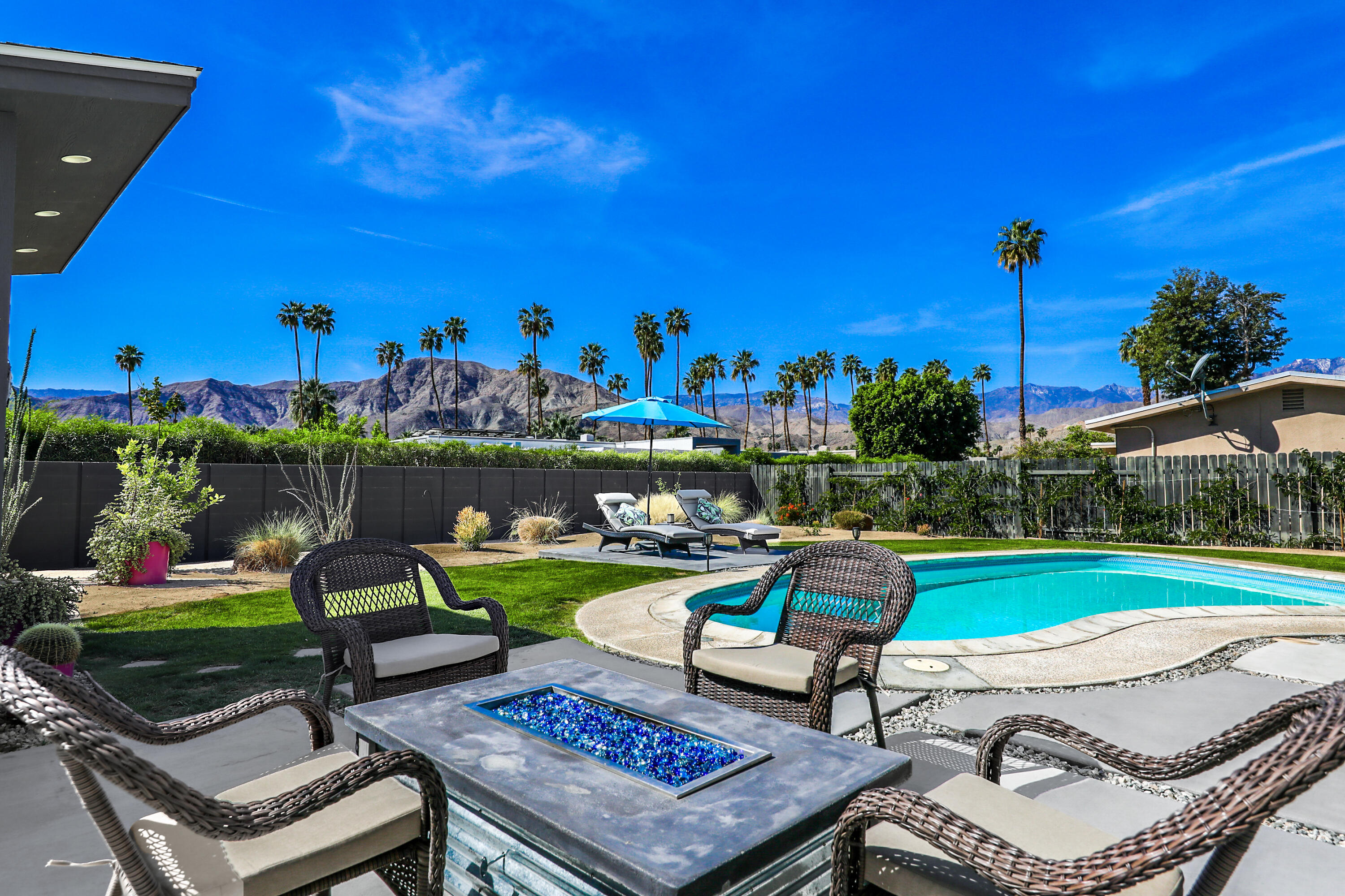 70171 Chappel Road Rancho Mirage, CA 92270 - Photo 1 of 38 a garden view with a seating space