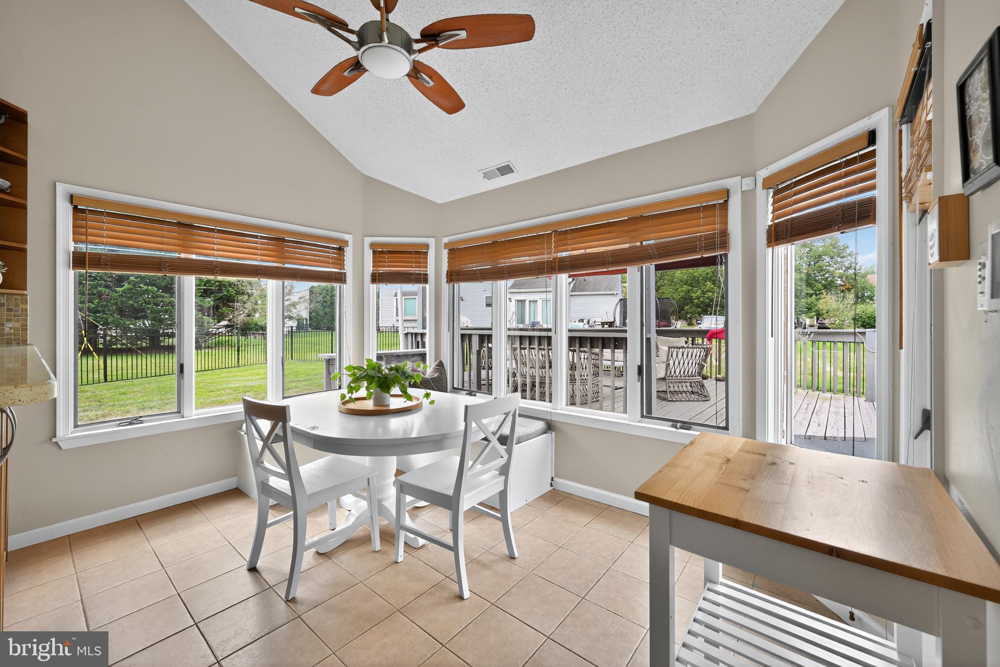 1656 South Ash Circle Jamison, PA 18929 - Photo 9 of 30 a dining room with furniture large windows and a chandelier