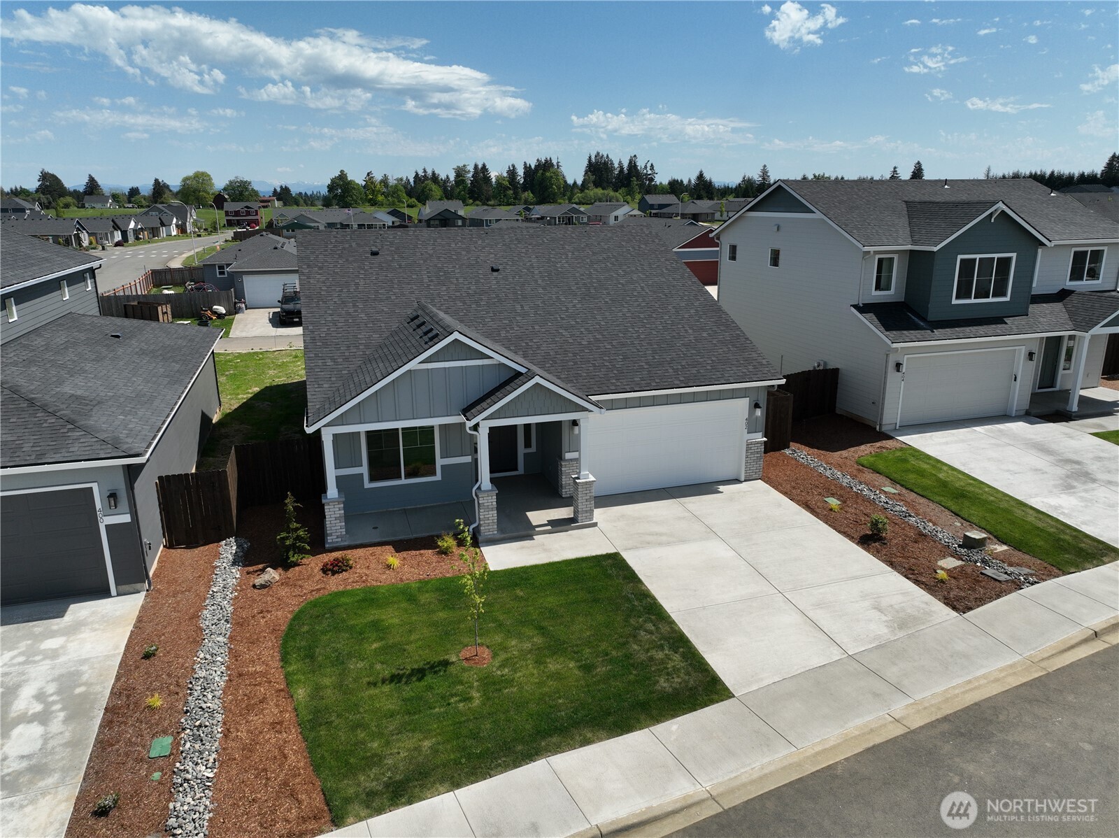 402 Pagget Avenue Winlock, WA 98596 - Photo 6 of 36 an aerial view of a house with a yard