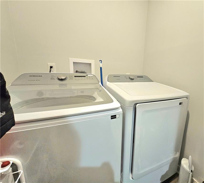 300 7th Avenue New Eagle, PA 15067 - Photo 18 of 22 a utility room with dryer and washer