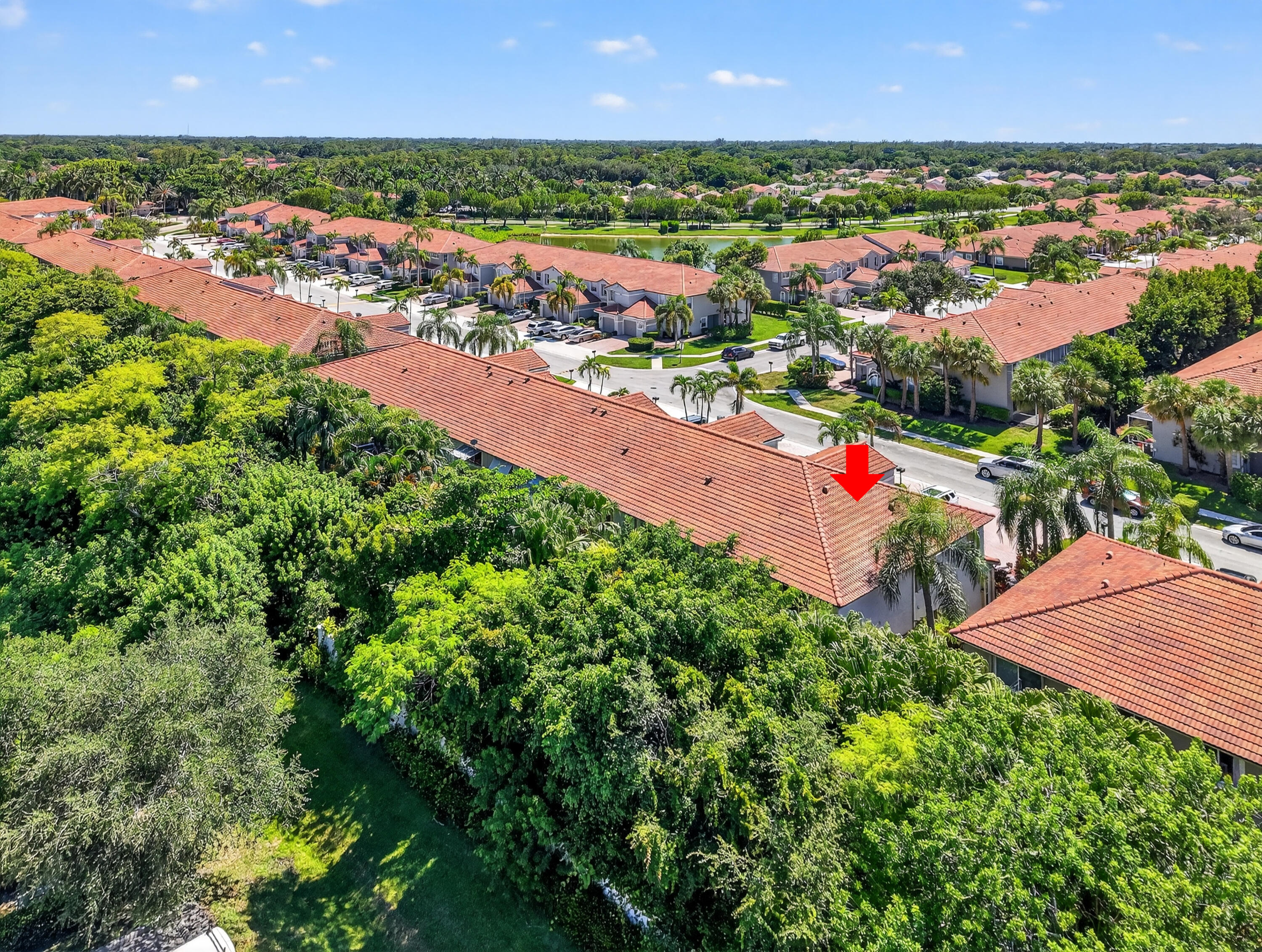 21048 Vía Eden Boca Raton, FL 33433 - Photo 27 of 53 an aerial view of residential houses with outdoor space and trees