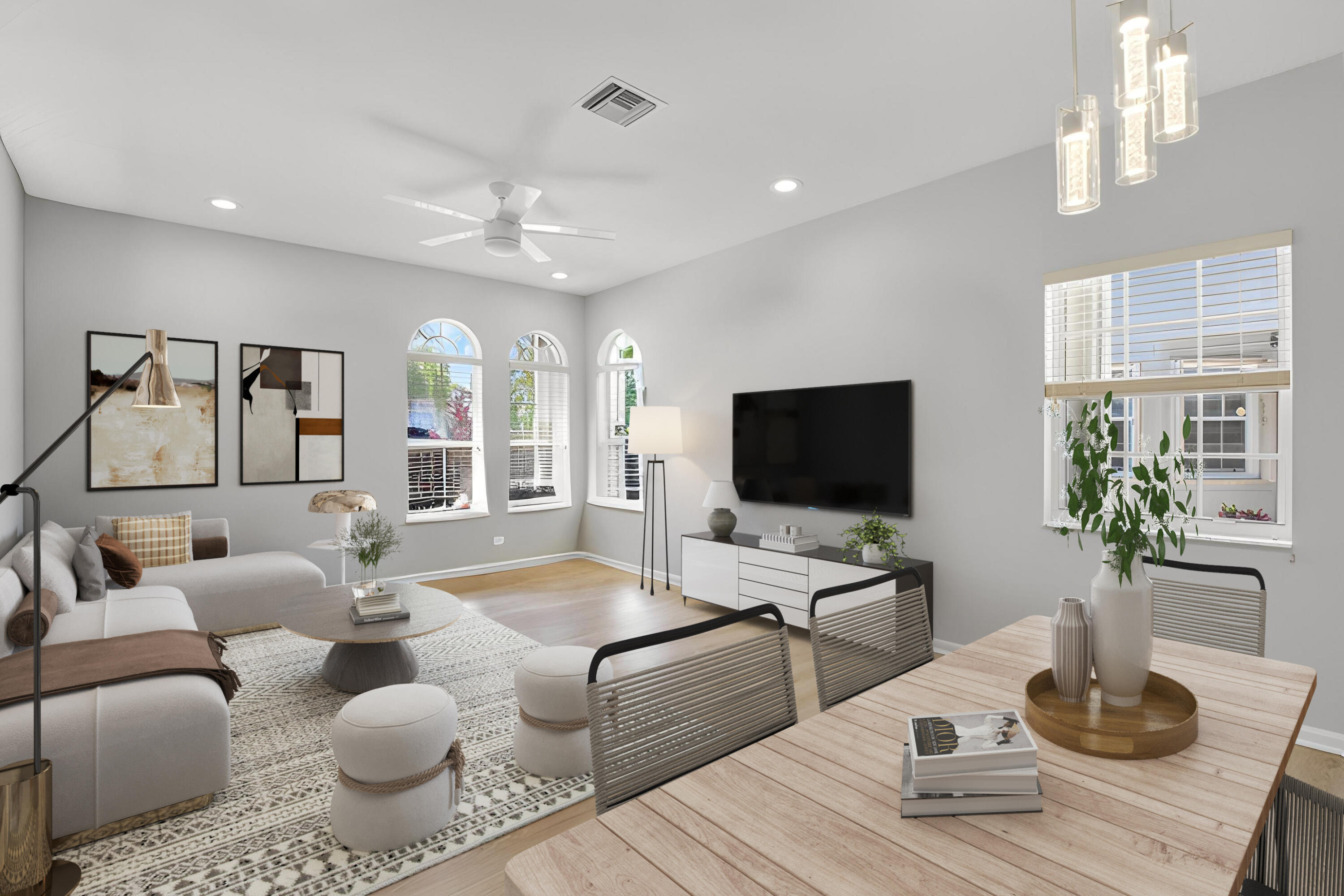 21048 Vía Eden Boca Raton, FL 33433 - Photo 8 of 53 a living room with furniture and wooden floor