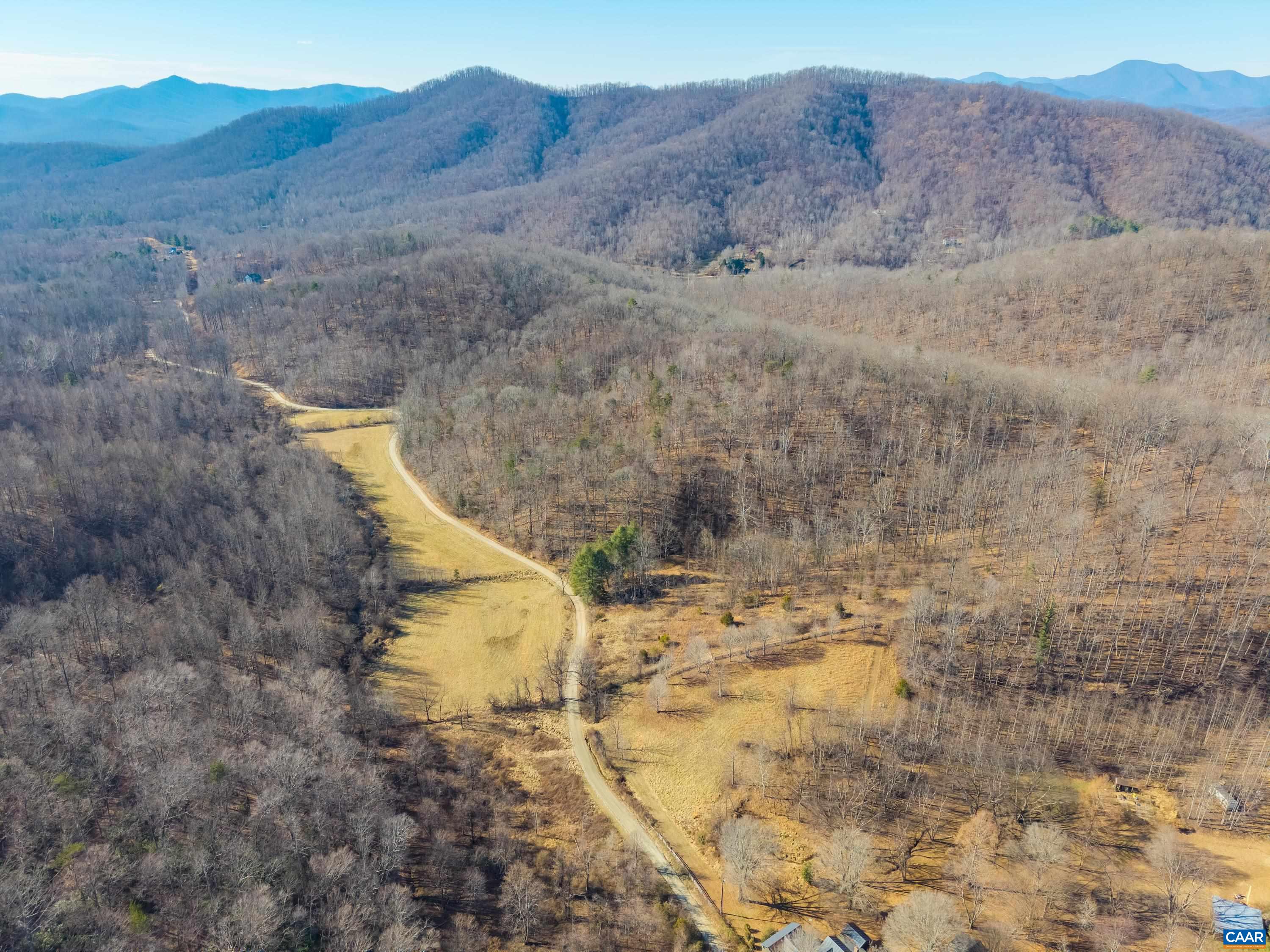 Perkins Hollow Lane Faber, VA 22938 - Photo 16 of 35 a view of a backyard with mountain